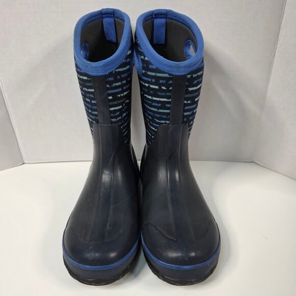 Bogs K Classic Stripe Pull-On Winter Boots Youth Size 6 - Picture 2 of 9